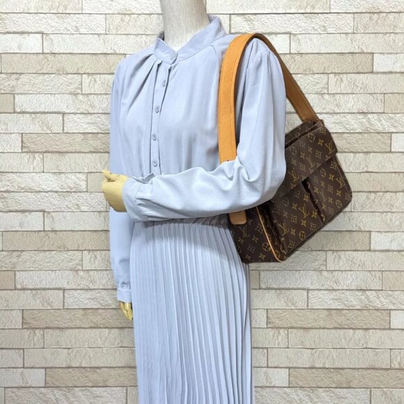 LOUIS VUITTON Shoulder Bag M51163 Monogram canvas Monogram Vivasite GM used - Picture 2 of 12